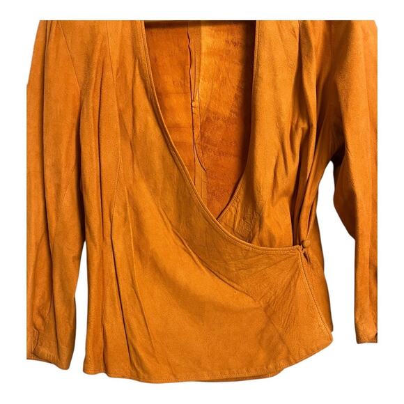 Vintage Salamander Suede Leather Outfit Jacket Pants set 80s 90s M Retro - Picture 5 of 11